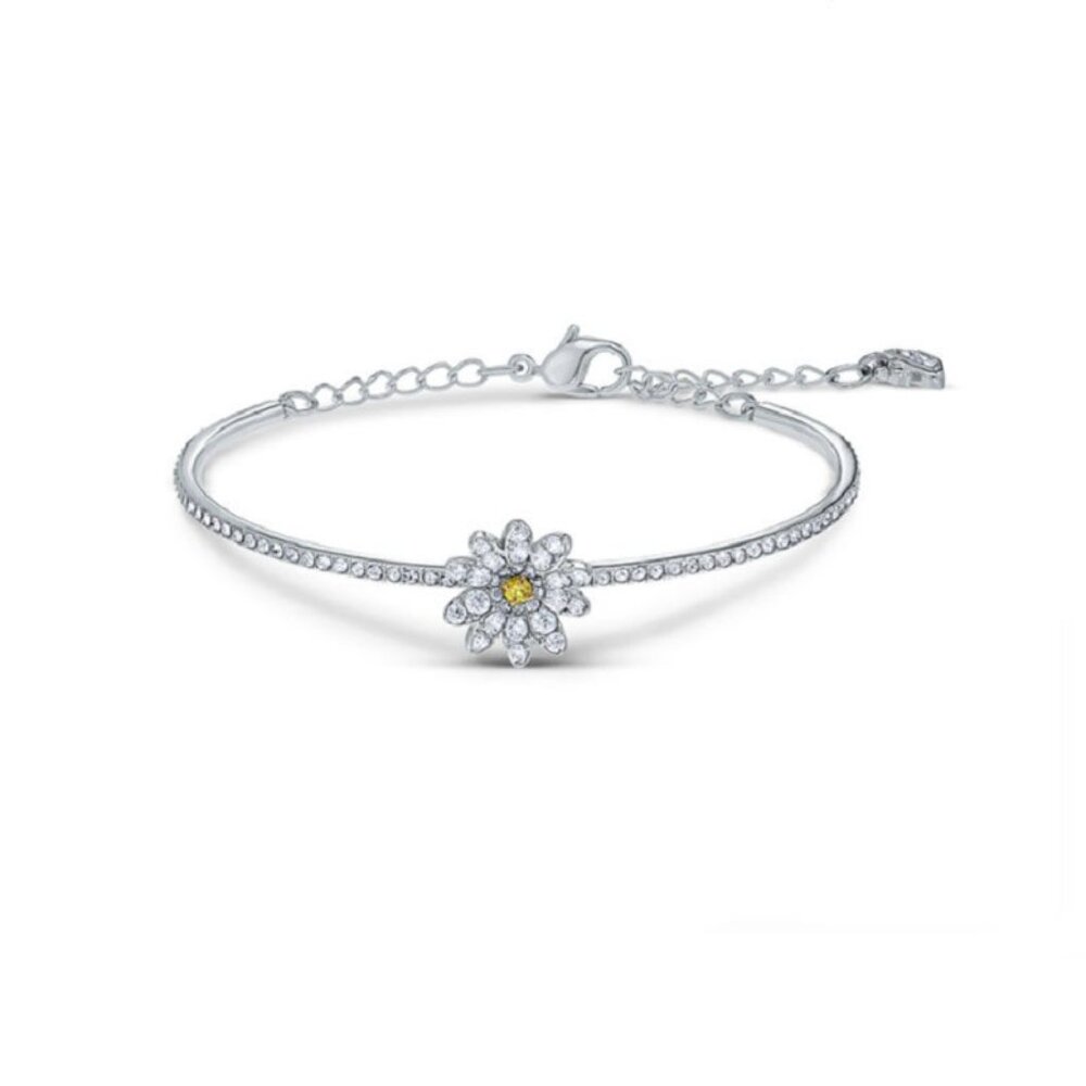 Swarovski Silver Daisy Bracelet